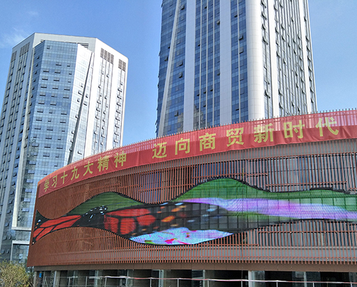 南昌新洪城項目，430平米格柵屏